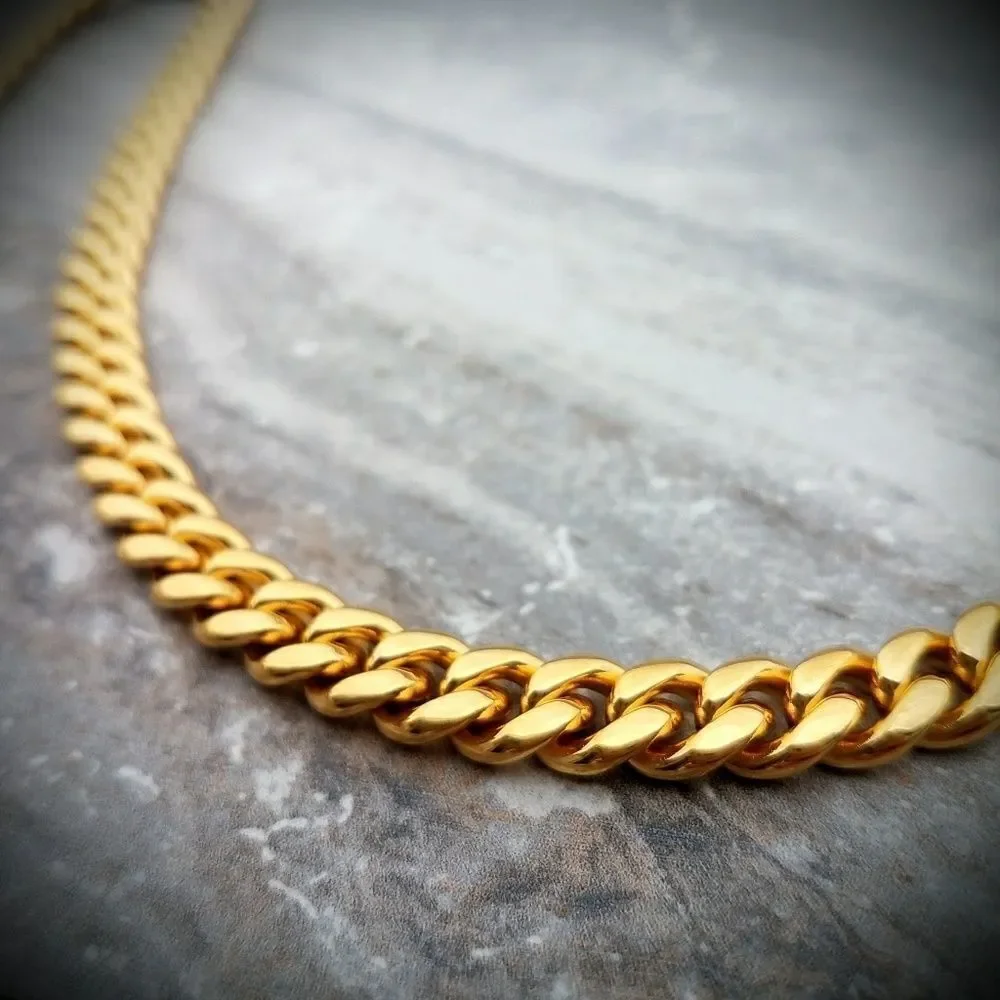 14k GP IP Luxury Cuban Link Chain